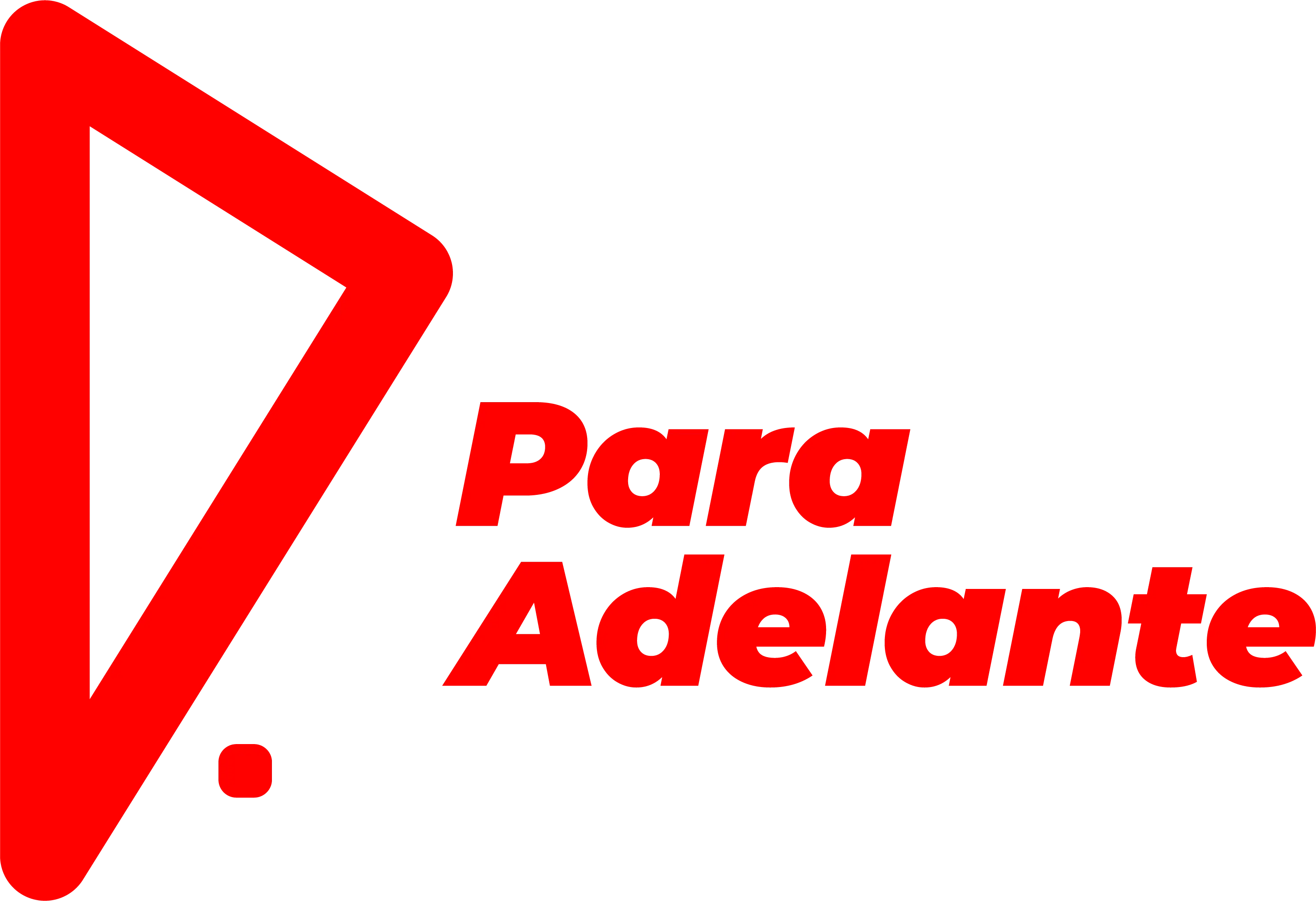 Para Adelante Logo Rojo